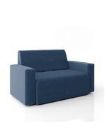 Sofá-cama 2 Lugares Pratik 5000 Mamflex Azul Suede Azul
