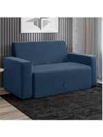 Sofá-cama 2 Lugares Pratik 5000 Mamflex Azul Suede Azul