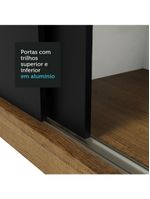 Guarda-roupa Casal Reno 3 Portas de Correr de Espelho Madesa