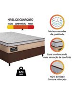 Cama Box Casal Gazin Colchão Molas Ensacadas Maximus