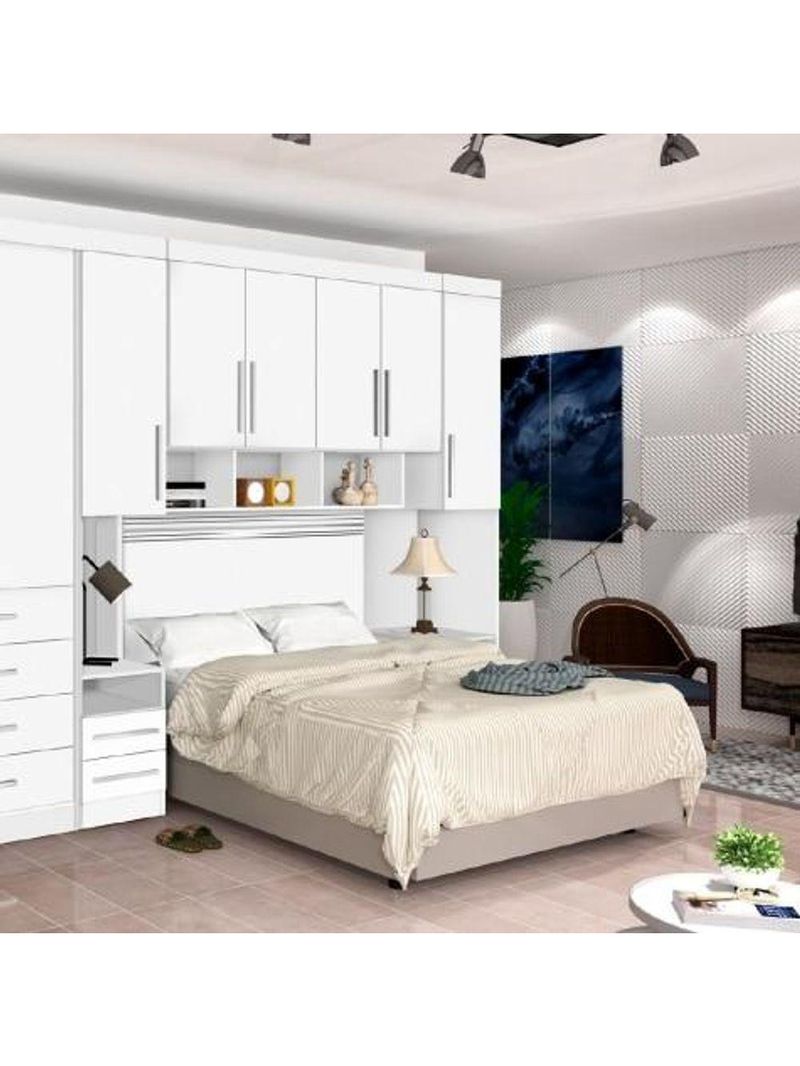 Guarda-roupas Modulado Georgia Ja Para Cama Box Queen