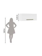 Armário Aéreo de Geladeira 1 Porta 0,80m Favorita Lacca