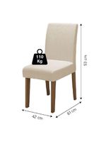 Conjunto De Mesa Sala De Jantar Athenas 4 Cadeiras Trieste