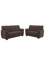 Conjunto De Sofá 2 E 3 Lugares Turim Veludo Luizzi Marrom