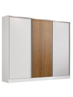 Guarda Roupa Casal 100% MDF Zurique 3 Porta de Correr Madesa