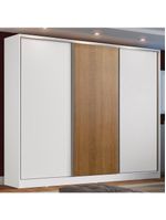 Guarda Roupa Casal 100% MDF Zurique 3 Porta de Correr Madesa