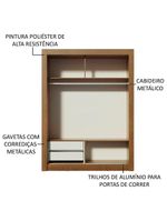 Guarda-roupa Solteiro Dallas 2 Portas de Correr Madesa