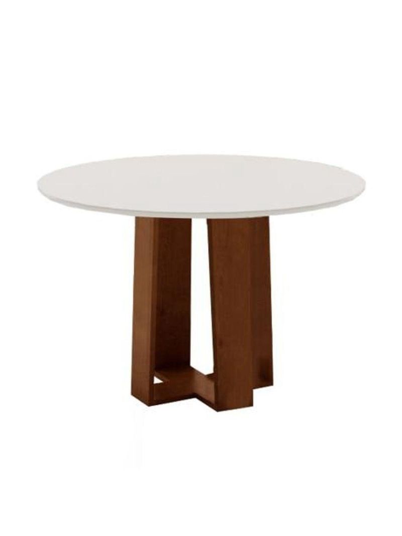 Mesa Redonda Athenas Cedro/Off White