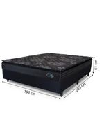 Cama Box Casal King Colchão Com Molas Ensacadas Top Hellen