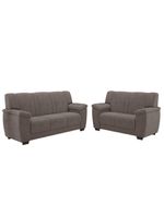Conjunto De Sofá 2 E 3 Lugares Turim Veludo Luizzi Cappuccino