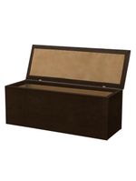 Cabeceira com calçadeira Baú Istambul Cama Box Casal Chocolate