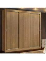 Guarda Roupa Casal Lyon 3 Portas de Correr Rustic Madesa