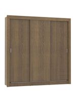 Guarda Roupa Casal Lyon 3 Portas de Correr Rustic Madesa