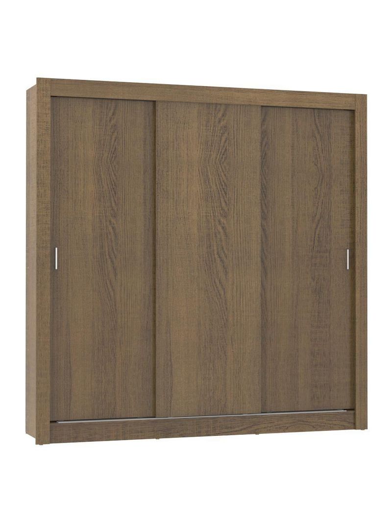 Guarda Roupa Casal Lyon 3 Portas de Correr Rustic Madesa
