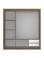 Guarda Roupa Casal Lyon 3 Portas de Correr Rustic Madesa