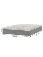 Cama Box Baú Casal Molas Ensacadas Pillow Top 138x188x66cm Martino Cinza Umaflex Cinza