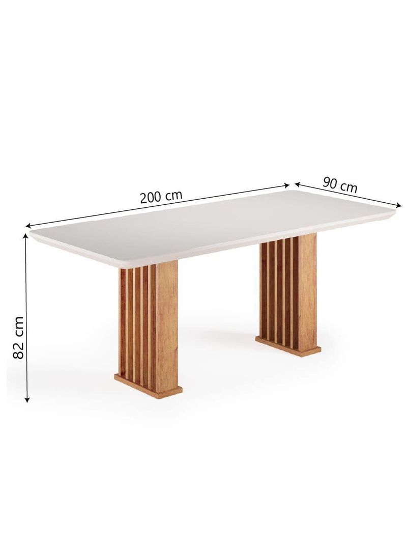 Conjunto De Mesa Sala De Jantar Tampo Com Vidro Mond 2m 8 Cadeiras Bele Veludo Viero Madeirado / Cinza