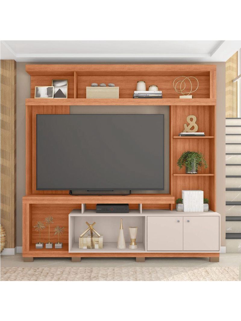 Estante Home Theater Para TV Até 70"  Atlanta Madeirado