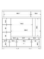 Estante Home Theater Para TV Até 70"  Atlanta Madeirado