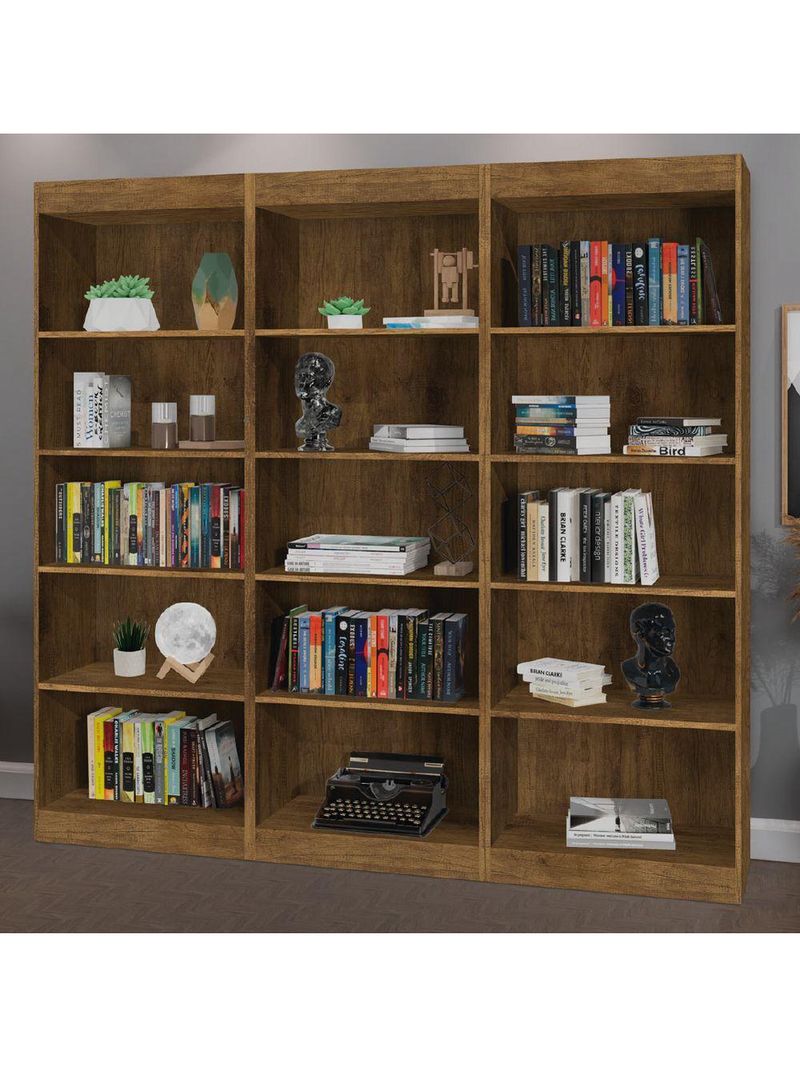 Estante Livreiro Multiuso 12 Prateleiras 1,71m Office Jequitiba J&a Jequitibá