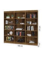 Estante Livreiro Multiuso 12 Prateleiras 1,71m Office Jequitiba J&a Jequitibá