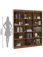 Estante Livreiro Multiuso 12 Prateleiras 1,71m Office Jequitiba J&a Jequitibá