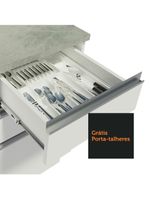 Cozinha Compacta Glamy Com Armário E Balcão sem Tampo E Pia