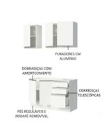 Cozinha Compacta Glamy Com Armário E Balcão sem Tampo E Pia