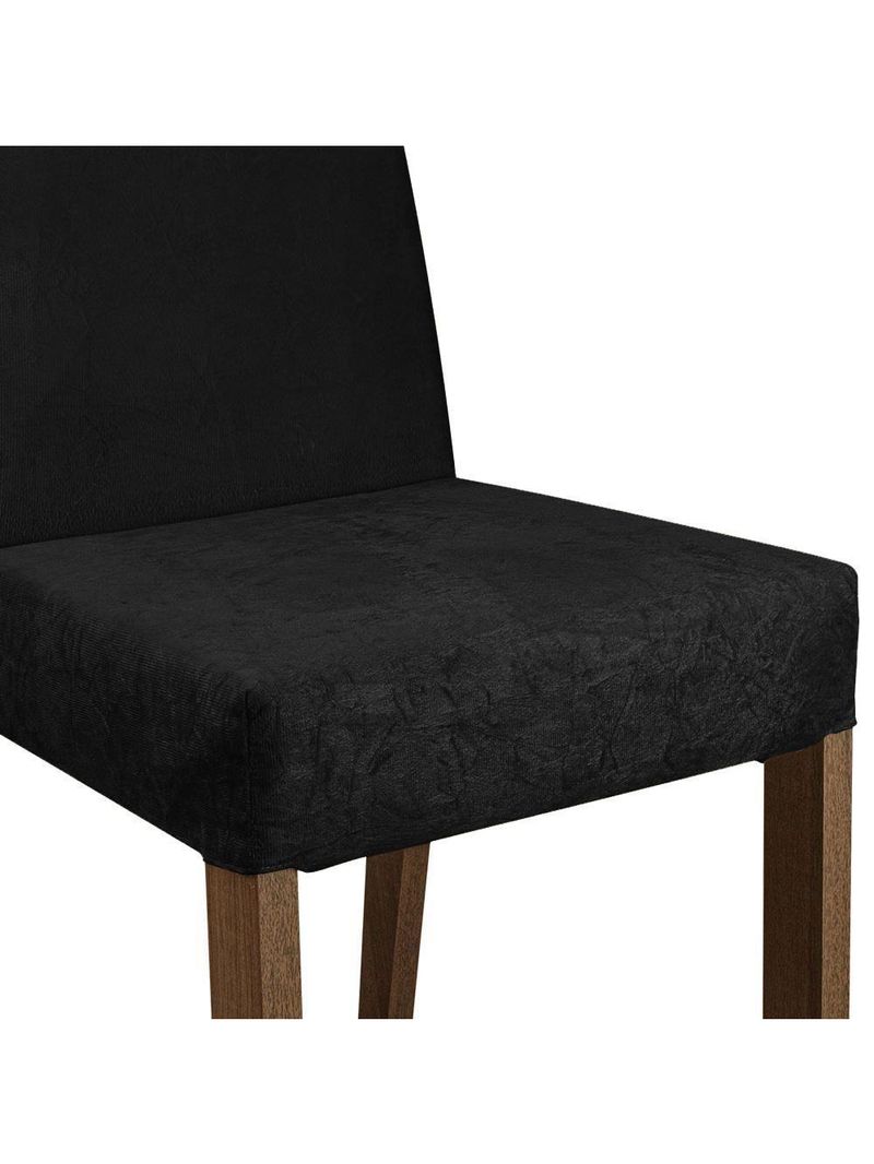 Conjunto Sala Jantar Mesa Madeira 4 Cadeiras Rustic