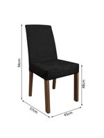 Conjunto Sala Jantar Mesa Madeira 4 Cadeiras Rustic