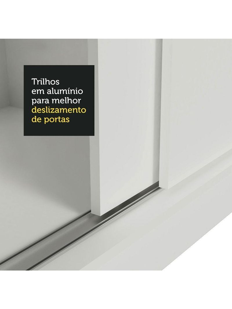Guarda Roupas Luke Branco 2 Portas de Correr Madesa