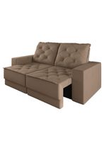 Sofá Retrátil e Reclinável 3 Lugares 1,80m Verona Suede Capuccino Mamflex