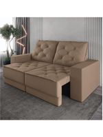 Sofá Retrátil e Reclinável 3 Lugares 1,80m Verona Suede Capuccino Mamflex