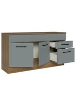 Balcão Gabinete De Pia Madesa Agata 150Cm 2 Gavetas 2 Portas