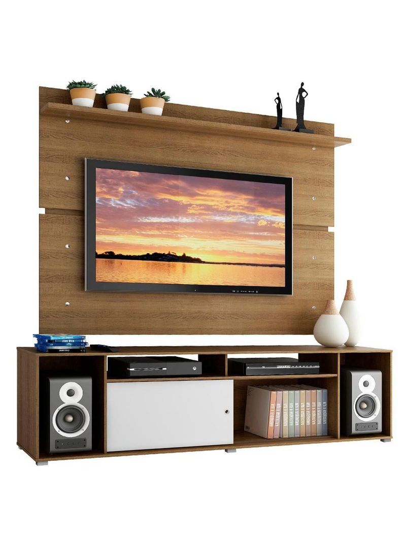Rack Cancun e Painel para TV até 65" Madesa
