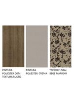 Kit Cíntia Bege Mesa Tampo de Madeira 4 Cadeiras Madesa