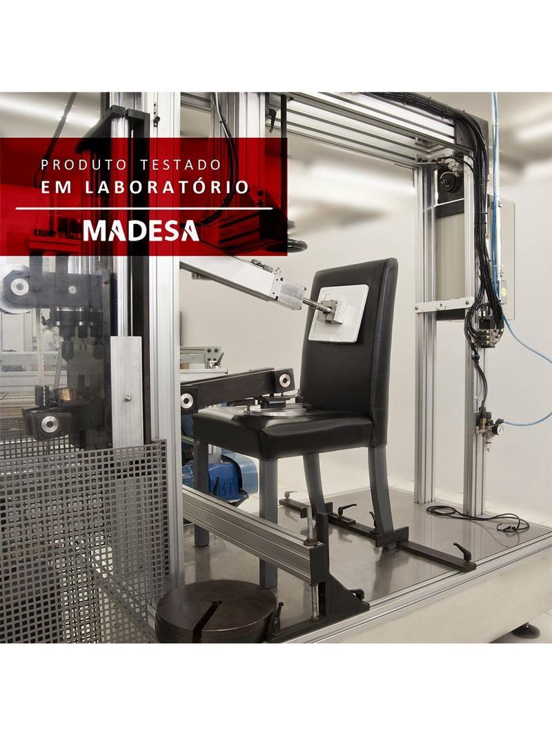 Kit Cíntia Bege Mesa Tampo de Madeira 4 Cadeiras Madesa