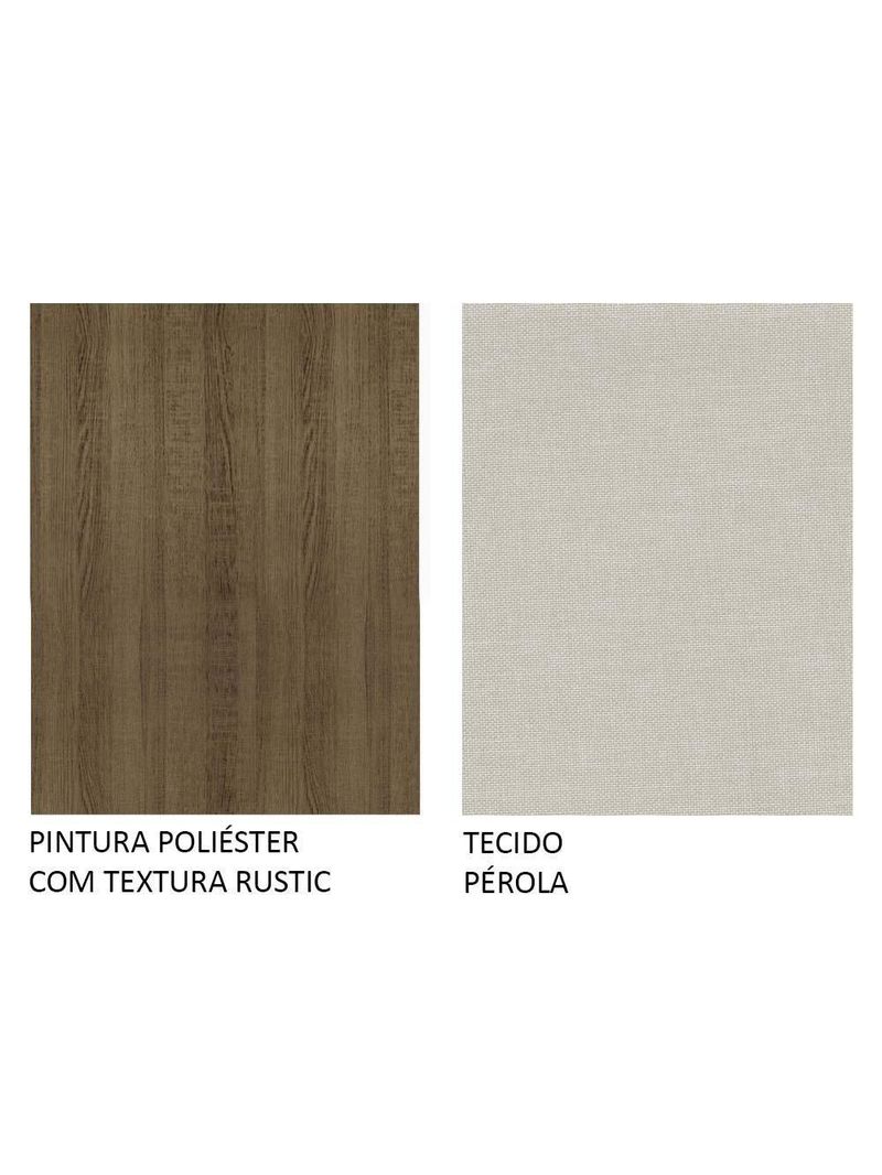 Kit com 4 Cadeiras Rustic/Pérola – Madesa 4290