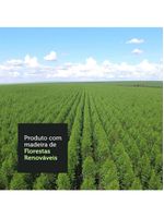 Kit com 4 Cadeiras Rustic/Pérola – Madesa 4290