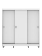Guarda-Roupa Napoli 3 Portas de Correr 8 Pés Branco Madesa
