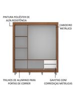 Guarda Roupa Casal Lyon 3 Portas se Correr Madesa