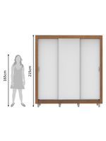 Guarda Roupa Casal Lyon 3 Portas se Correr Madesa