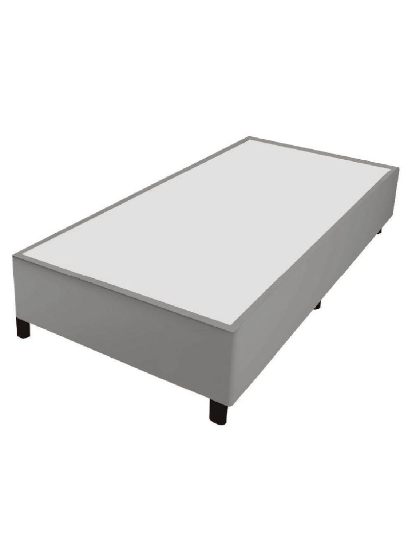 Cama Box 0,96m Com 38cm De Altura Prince Cinza