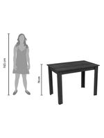 Conjunto Sala Jantar Mesa Tampo Madeira 4 Cadeiras Madesa