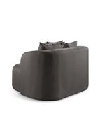 Sofá Curvo Orgânico Orion linho Preto 102