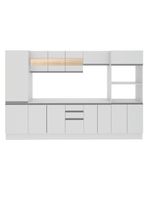 Cozinha Madesa Smart Modulada com Armário Balcão e Tampo