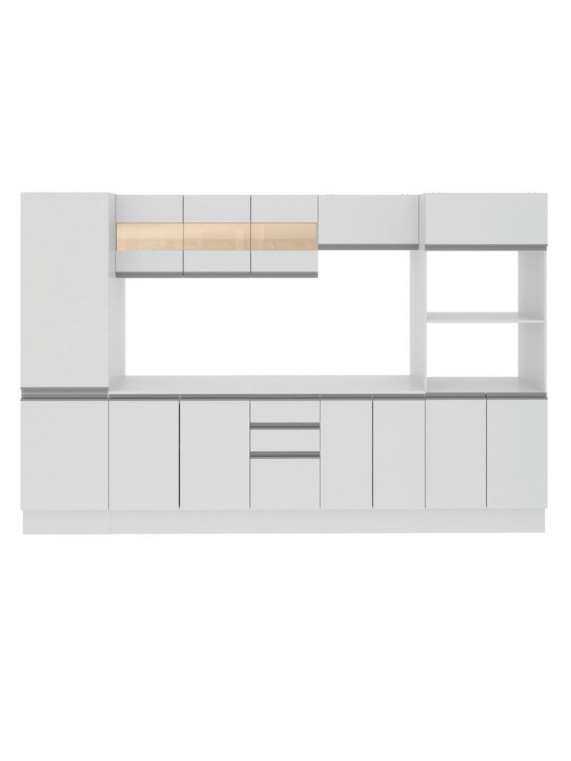 Cozinha Madesa Smart Modulada com Armário Balcão e Tampo