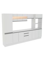 Cozinha Madesa Smart Modulada com Armário Balcão e Tampo