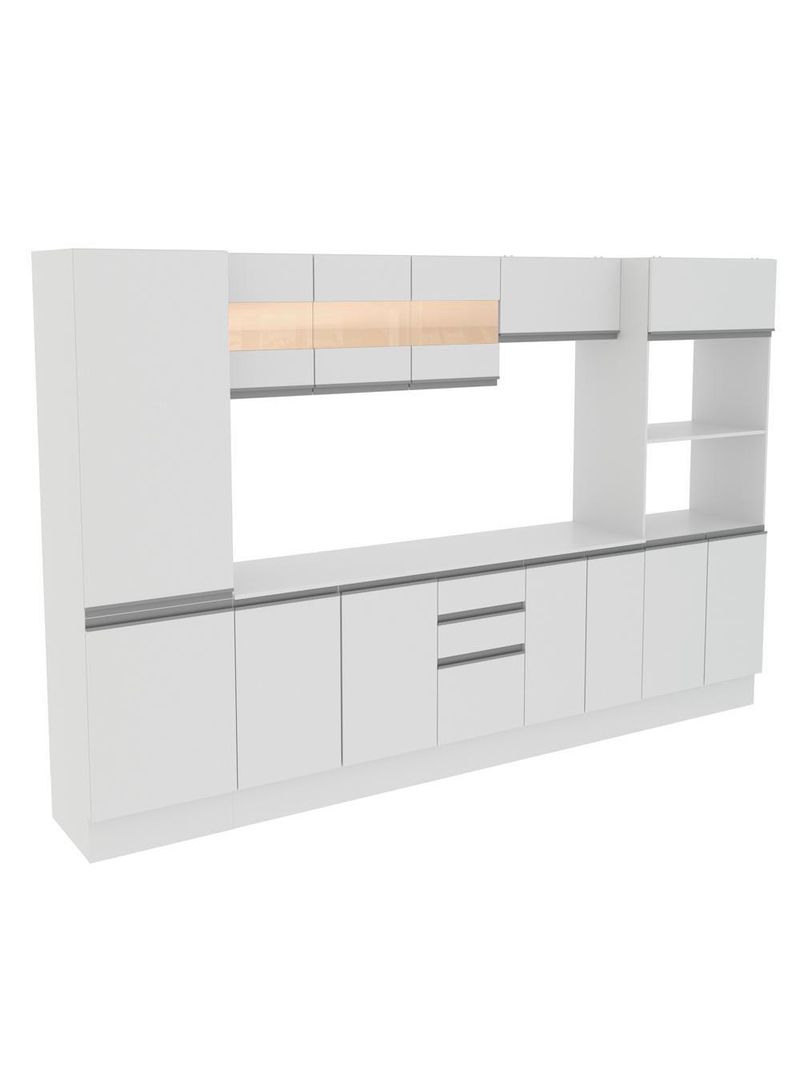 Cozinha Madesa Smart Modulada com Armário Balcão e Tampo