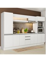 Cozinha Madesa Smart Modulada com Armário Balcão e Tampo